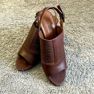 Lucky Brand leather heeled sandals